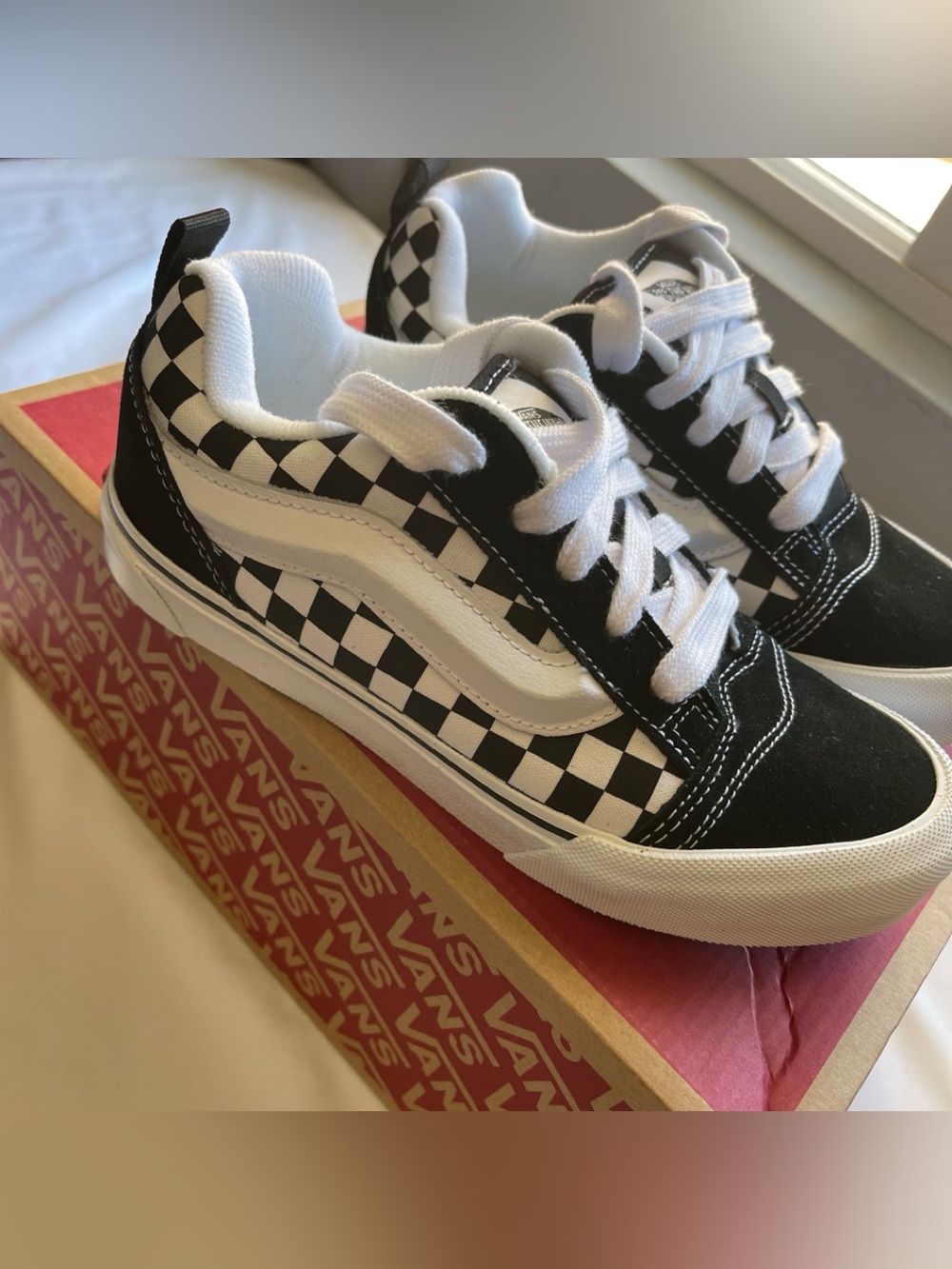 Vans Checkerboard Old Skool Sneakers - Black & White